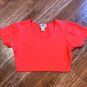 Orange Crop Top Size Medium / Large 9 - 12